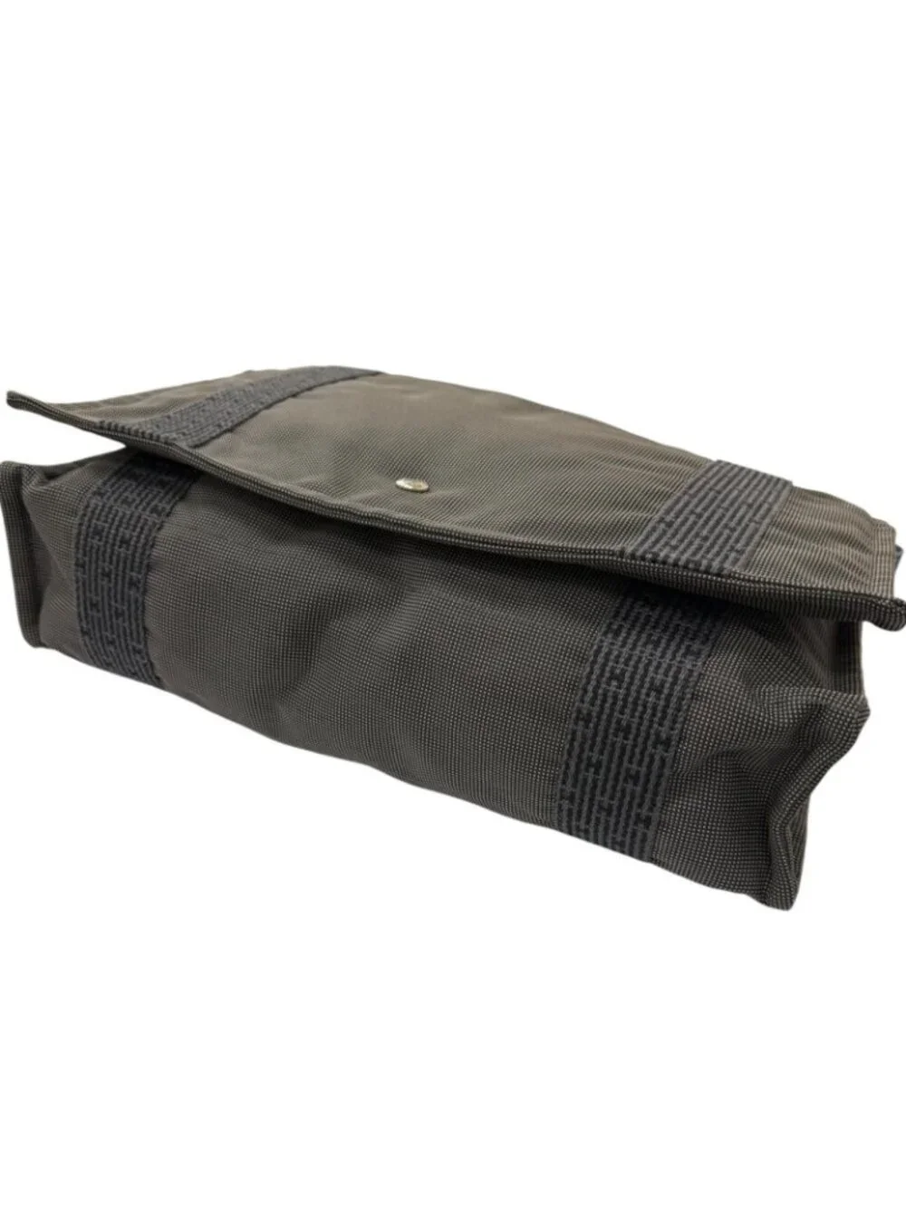 Hermes Her Line Besace MM Series Button Flap Messenger Bag Charcoal Gray